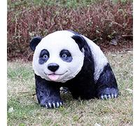 LCHJX Statua di Panda Gigante Resistente alle intemperie, Figurine per Animali in Bianco e Nero all'aperto, Ornamenti per sculture di Vita Selvaggia, per Decorazioni per Patio da Giardino da Prato,