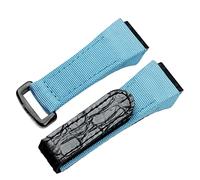 LCHJX Tessuto di nylon da 25 mm con fascia da guardia in pelle per Richard orologio mille fibbia per braccialetti a fascia per spostamento per la versione