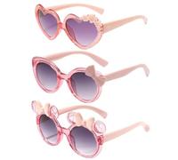 LCIEFKAE 3 Pezzi di Occhiali da Sole, Occhiali Dolci Dolci, Protezione Solare All'Aperto, Accessori per Abbigliamento, Accessori per Ragazze.