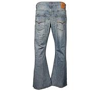 LCJ Denim Flare Stretch Indie Retro Jeans anni '70 LC16 Bell Bottoms Lavaggio medio. 38 W/32 L
