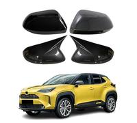 LCJAN Copri Specchietto Retrovisore Auto per Toyota Yaris Cross XP210 2020-2024 2025, Accessorio per Specchietti Laterali Facile da Sostituire,Horn Carbon Fiber Pattern