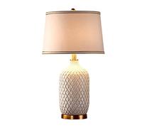LCJQ Lampada da Tavolo in Ceramica Vintage, Lampada da Comodino per Camera da Letto Decorativa da Soggiorno in Stile Cinese Tradizionale, Glam, Classico
