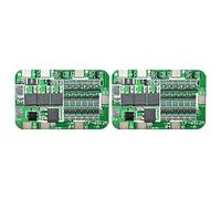 Lckiioy 2 Pezzi 6 S 15A 24V PCB Scheda di Protezione Caricabatterie per 6 18650 Litio Batteria al Litio Modulo Cellula Fai da te