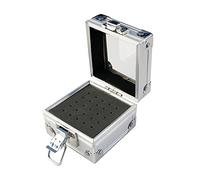 Lckiioy 25 Fori Trapano per Unghie Rettifica Porta Punta Scatola Display Contenitore di Stoccaggio Unghie Lucidatura Testa Supporto Metallo Organizer
