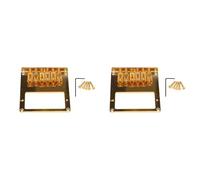 Lckiioy 2pz 6 Roller Saddle Ponte per Chitarra Humbucker A 6 Corde per Chitarra Tele ()