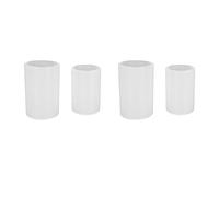Lckiioy 2X Stampi per Candele Cilindrici di 2 Dimensioni Stampo in Silicone per la Produzione di Candele, Stampi in Resina per Candele A Colonna