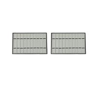 Lckiioy 2X Supporto per Cinturino con 10 Slot, per Cinturino con Coperchio Trasparente, Organizer per Cinturini, Vassoio Impilabile per Cinturini A