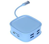 Lckiioy Adattatore Hub USB 3.0 C 10 in 1 Type-C a 4K compatibile RJ45 LAN Ethernet Mulit USB Data 100W PD-Hub Splitter(B)