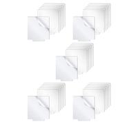 Lckiioy Foglio Acrilico Trasparente per Segnaletica da Tavolo con Base A LED Progetti di Visualizzazione Fai da Te Luci A LED Artigianali per Progetti 30 Pezzi Piece