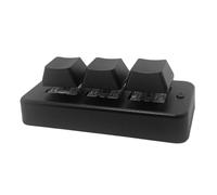 Lckiioy MK321BT Mini Tastiera Meccanica Personalizzata a 3 , Interruttore Blu, Connessione USB + BT Doppia Modalità per Multimedia, Nero, Durevole, Installazione Facile