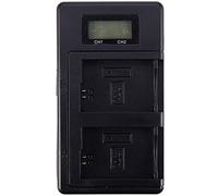 Lckiioy NP-Fw 50 Caricabatterie per Fotocamera Npfw 50 Fw 50 Doppio Caricatore LCD USB per A 6000 5100 A 3000 A 35 A 55 A 7 S II Alpha 55 Alpha 7 A