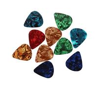 Lckiioy Plettro per chitarra in celluloide colorato, 0,71 mm, 10 pezzi