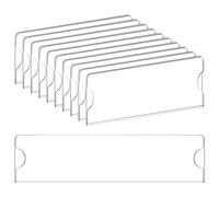 Lckiioy Portaposter in plastica acrilica trasparente 2 x 8 pollici, targhette da parete con cornice per ufficio, casa