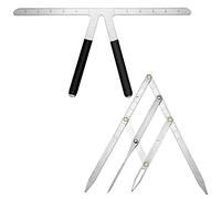 Lckiioy Righello sopracciglio 2 pezzi righello di posizionamento a 3 punti sopracciglio Golden Proportion Caliper Ruler Silver