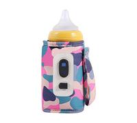 Lckiioy Scaldasalatte universale USB con display digitale Scaldalatte per - Camouflage Rosa