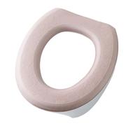 LCKKJHG Cuscino per Sedile WC Copriwater Lavabile, Impermeabile, Adesivo, Cuscino in Schiuma, Sedile for WC a Forma di V, attrezzo for Il Bagno, Articoli for la casa(O-Shaped CherryPink)