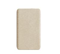 LCKKJHG Linen Fabric Foam Upholstered Peel And Stick Wall Stickers | Anti-Collision Self Adhesive Wall Panel For Headboard Wall Decor(Light brown,6 PCS-23x50cm)