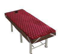 LCKKJHG materasso per lettino da massaggio Materasso for letto da salone di bellezza, cuscino spesso, materasso antiscivolo, tappetino for, for massaggio Tuina con foro(Red,70x190cm)