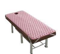 LCKKJHG materasso per lettino da massaggio Materasso for letto da salone di bellezza, cuscino spesso, materasso antiscivolo, tappetino for, for massaggio Tuina con foro(Pink,70x185cm)