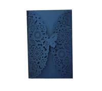 LCKKJHG Partecipazioni Matrimonio 10 buste for biglietti d'invito con farfalle glitterate, for matrimoni, fidanzamenti, battesimi, decorazioni for feste per le Feste(Blue,Only Cover)