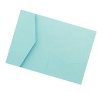 LCKKJHG Partecipazioni Matrimonio Kit da 50 biglietti d'invito for matrimonio ripiegabili con taglio laser a forma di rosa, busta invito tascabile per le Feste(Matte light blue,Laser cover only)