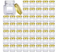 LCKKJHG Vasetti Marmellata Mini barattolo esagonale da 1,5 once for matrimonio con coperchio for conservare caramelle(24pcs)
