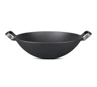 LCKKJHG wok in ghisa Padella antiaderente for uso domestico a doppia padella(36cm No lid-A)