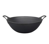 LCKKJHG wok in ghisa Pentola grande for uso domestico Deepen Double Ear Wok for friggitrice(40cm No lid-RB)