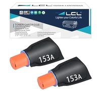 LCL 153A Nero Cartucce di Toner Compatibile per HP 153A W1530A Compatibile per HP Laser Tank 1504 1504w 2504 2504dw 2506dw MFP 1604 1604w 2604 2604dw 2604sdw 2606 2606dw(2-Pack)
