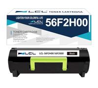 LCL 56F2H00 Nero Cartucce di Toner Compatibile per Lexmark 56F2H00 56F2000 per Lexmark MS321 MS321dn MS421 MS421dn MS421dw MS521 MS521dn MS621 MS621dn MS622 MS622de MX321 MX321adn MX321adw(1-Pack)