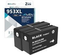 LCL 953XL Nero Cartucce d'inchiostro Compatibile per HP 953XL L0S70AE High Yield Sostituzione per Officejet Pro 7730 7740 8210 8218 8710 8715 8718 8719 8720 8725 8728 8730 8740 7720 8716(2-Pack)
