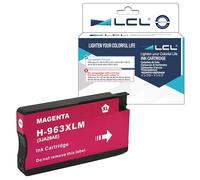LCL 963XL Cartucce d'inchiostro Compatibile per HP 963XL 963 XL 3JA28AE 3JA24AE High Yield Compatibile per HP Officejet Pro 9010,9012,9013,9014,9015,9016,9018,9019,9020,9022,9023,9025(1-Pack,Magenta)