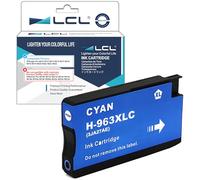 LCL 963XL Ciano Cartucce d'inchiostro Compatibile per HP 963XL 963 XL 3JA27AE 3JA23AE High Yield Compatibile per HP Officejet Pro 9010,9012,9013,9014,9015,9016,9018,9019,9020,9022,9023,9025(1-Pack)