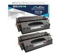 LCL Cartucce di Toner Compatibile 53X Q7553A Q7553X 7000 Pagine (2 Nero) Sostituzione per HP LaserJet P2014 P2015 M2727 Series M2727 MFP M2727nf MFP M2727nfs MFP P2015d P2015dn P2015x P2014 P2014n