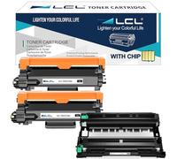 LCL Cartucce di Toner Compatibile per Brother TN2510 TN2510XL TN-2510 TN-2510XL 3000 Pages DR2510 DR-2510 (3-Pack, 2Toner+1Drum) per HL-L2400DW,HL-L2400DWE,HL-L2445DW,HL-L2447DW,HL-L2865DW