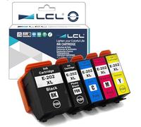 LCL Cartucce d'inchiostro Compatibile 202 202XL C13T02G74010 C13T02G14010 C13T02H14010 C13T02H24010 C13T02H34010 (KPBKCMY) Sostituzione per Epson Expression Premium XP-6000 XP-6005 XP-6100 XP-6105