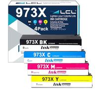 LCL Cartucce d'inchiostro Compatibile 973 973X L0S07AE F6T81AE F6T82AE F6T83AE High Yield (KCMY) Sostituzione per Hp PageWide Pro 452dn 452dw 452dwt 477dn 477dw 477dwt 552dw 577dw 577z Managed MFP