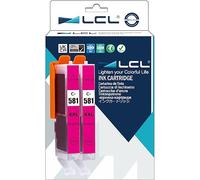 LCL Cartucce d'inchiostro Compatibile CLI-581 M CLI-581XL M CLI-581XXL M 1996C001 12.5ml (2 Magenta) Sostituzione per Canon Pixma TR7550 TR8550 TS6150 TS6151 TS6350 TS6351 TS6250 TS8100 TS8150 TS8151