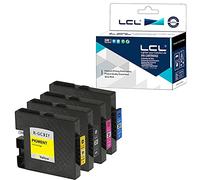 LCL Cartucce d'inchiostro Compatibile GC-31 GC31 GC31K GC31C GC31M GC31Y (1Nero 1Ciano 1Magenta 1Giallo) Sostituzione per Ricoh e2600 e3300 e3300N e3350N e5050N e5500 E5550n GX 3300 s 3350 GX
