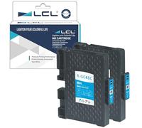 LCL Cartucce d'inchiostro Compatibile GC-41 GC41 GC41C GC-41C 405762 (2 Ciano) Sostituzione per Ricoh Aficio SG 2100 2100N 2010L 3100SNW K3100DN 3110DN 3110DNW 3110N 3110SFNW 3120B SFNw