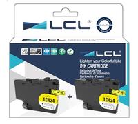 LCL Cartucce d'inchiostro Compatibile LC-424 LC424 LC-424Y LC424Y (2Pack, Giallo) Sostituzione per BROTHER DCP-J1200W DCP-J1200WE Printer