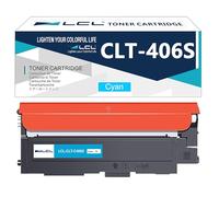 L artuccia di toner compatibile CLT-P406C CLT-C406S CLT-406S CLP360 | Compatibile per Samsung CLX 3305 3300 CLP-365 CLP-360 SL-C460W SL-C460 SL-C410 SL-C410W CLX 3305W 3305FN 3305FW (1Pack,Ciano)
