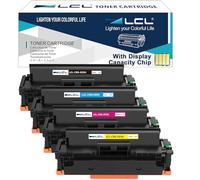 LCL Cartuccia di toner compatibile （Con CHIP）055 055H CRG-055 CRG-055H 3020C002 3019C002 3018C002 3017C002 (KCMY) per LBP663CDN LBP633CDW LBP664CX IMAGECLASS MF742CDW MF744CDW (Indicatore di livello)