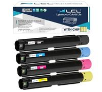 LCL Cartuccia di Toner Compatibile Versalink C7020 C7025 C7030 106R03741 106R03744 106R03743 106R03742 Sostituzione per Xerox Versalink C7020 C7025 C7030 (Nero Ciano Magenta Giallo，4Pack)
