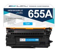L F451A Ciano Cartucce di Toner Compatible per HP CF451A 655A per M653dn | per HP Color LaserJet Enterprise Flow MFP M681f M681z M682z Color LaserJet Enterprise M652dn M652n M653x MFP M681dh(1Pack