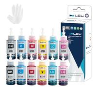 LCL Compatibile Bottiglie d'inchiostro da stampa Sostituzione per Epson C13T67314A T6731 T6732 T6733 T6734 T6735 T6736 L800 L805 L810 L850 L1800 (2K2C2M2Y 2CianoChiaro 2MagentaChiaro)