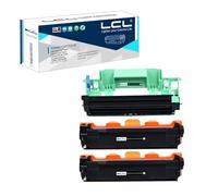 LCL Compatibile Cartucce di Toner TN1050 TN-1050 Tamburo DR1050 DR-1050 (3-Pack, 2Toner + 1Tamburo) Sostituzione per Brother HL-1110 HL-1110E HL-1112 HL-1112R HL-1112A HL-1112A HL-1200 HL-1202 HL-1212