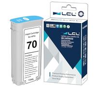 LCL Compatibile Cartucce d'inchiostro 70 C9390A 135ML High Yield (1 CianoChiaro) Sostituzione per HP Designjet Z2100 Z3100 Z3100PS Z3200 Z3200PS Z5200 Z5400
