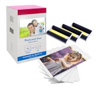 LCL Compatibile per Canon Selphy CP1500 CP1300 CP1000 CP1200 CP910 Set di Carta fotografica e inchiostro, 100 x 148 mm 108 fogli di carta e 3 cassette di inchiostro a colori, per Canon Selphy KP-108IN