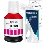 L I-56M Bottiglie d'inchiostro compatibile con la stampante GI56 GI-56 M | Sostituzione per Canon MAXIFY GX7050 GX6050 GX5050 GX4050 GX3050 (1-Pack, 1Magenta 135ML)
